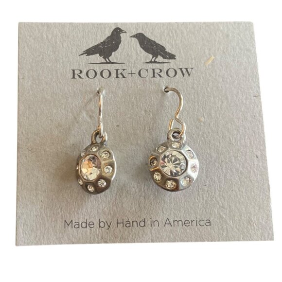 Rook + Crow by Patricia Locke Handmade Crystal Dangle Earrings - Picture 1 of 6